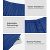 image:imageWiWi Mens Pajama Pants Super Soft Bamboo Viscose Cooling Lounge Bottoms Sleep Comfy Pj Joggers Sweatpant with Pockets SXXLAblue Depth