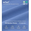 image:imageWiWi Mens Pajama Pants Super Soft Bamboo Viscose Cooling Lounge Bottoms Sleep Comfy Pj Joggers Sweatpant with Pockets SXXLAfog Blue