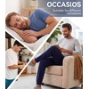 image:imageWiWi Mens Pajama Pants Super Soft Bamboo Viscose Cooling Lounge Bottoms Sleep Comfy Pj Joggers Sweatpant with Pockets SXXLAnavy
