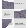 image:imageWiWi Mens Pajama Pants Super Soft Bamboo Viscose Cooling Lounge Bottoms Sleep Comfy Pj Joggers Sweatpant with Pockets SXXLApurplish Grey