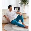 image:imageWiWi Mens Pajama Pants Super Soft Bamboo Viscose Cooling Lounge Bottoms Sleep Comfy Pj Joggers Sweatpant with Pockets SXXLAteal Blue