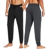 image:imageWiWi Mens Pajama Pants Super Soft Bamboo Viscose Cooling Lounge Bottoms Sleep Comfy Pj Joggers Sweatpant with Pockets SXXLBblackCharcoal