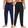 image:imageWiWi Mens Pajama Pants Super Soft Bamboo Viscose Cooling Lounge Bottoms Sleep Comfy Pj Joggers Sweatpant with Pockets SXXLBblackNavy