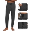 image:imageWiWi Mens Pajama Pants Super Soft Bamboo Viscose Cooling Lounge Bottoms Sleep Comfy Pj Joggers Sweatpant with Pockets SXXLBcharcoal HeatherBlue Depth