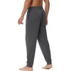 image:imageWiWi Mens Pajama Pants Super Soft Bamboo Viscose Cooling Lounge Bottoms Sleep Comfy Pj Joggers Sweatpant with Pockets SXXLCcharcoal