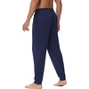 image:imageWiWi Mens Pajama Pants Super Soft Bamboo Viscose Cooling Lounge Bottoms Sleep Comfy Pj Joggers Sweatpant with Pockets SXXLCnavy
