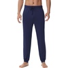 image:imageWiWi Mens Pajama Pants Super Soft Bamboo Viscose Cooling Lounge Bottoms Sleep Comfy Pj Joggers Sweatpant with Pockets SXXLCnavy