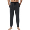 image:imageWiWi Mens Pajama Pants Super Soft Bamboo Viscose Cooling Lounge Bottoms Sleep Comfy Pj Joggers Sweatpant with Pockets SXXLDcharcoal