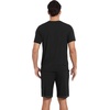 image:imageWiWi Mens Pajamas Set Short Sleeve Top and Shorts Pajama Lightweight Pjs Viscose made from Bamboo Loungewear SXXLBlack