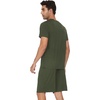 image:imageWiWi Mens Pajamas Set Short Sleeve Top and Shorts Pajama Lightweight Pjs Viscose made from Bamboo Loungewear SXXLDark Fence Green