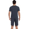image:imageWiWi Mens Pajamas Set Short Sleeve Top and Shorts Pajama Lightweight Pjs Viscose made from Bamboo Loungewear SXXLMidnight Blue