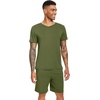 image:imageWiWi Mens Pajamas Set Soft Short Sleeve Pj Sleepwear Top and Shorts Pajama Sets LoungewearViscose from Bamboo S3XAarmy Green