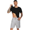 image:imageWiWi Mens Pajamas Set Soft Short Sleeve Pj Sleepwear Top and Shorts Pajama Sets LoungewearViscose from Bamboo S3XAblack  Heather Grey