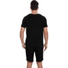 image:imageWiWi Mens Pajamas Set Soft Short Sleeve Pj Sleepwear Top and Shorts Pajama Sets LoungewearViscose from Bamboo S3XBblack