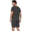 image:imageWiWi Mens Pajamas Set Soft Short Sleeve Pj Sleepwear Top and Shorts Pajama Sets LoungewearViscose from Bamboo S3XBcharcoal Heather