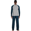 image:imageWiWi Mens Pajamas Set Viscose from Bamboo Long Sleeve Sleepwear Knit Nightwear 2 Pieces Loungewear Sets with Pants SXXLDark Bluish Green