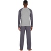 image:imageWiWi Mens Pajamas Set Viscose from Bamboo Long Sleeve Sleepwear Knit Nightwear 2 Pieces Loungewear Sets with Pants SXXLDark Grey