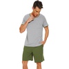 image:imageWiWi Mens Pajamas Set Viscose from Bamboo Short Sleeve Top amp Pajama Shorts Sleepwear Soft Loungewear with Pockets SXXLAheather Greyarmy Green