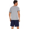 image:imageWiWi Mens Pajamas Set Viscose from Bamboo Short Sleeve Top amp Pajama Shorts Sleepwear Soft Loungewear with Pockets SXXLAheather Greynavy