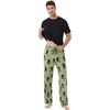 image:imageWiWi Mens Short Sleeve Pajamas Set Sleepwear Casual Soft Sleep Sets with Pockets Loungewear Viscose from Bamboo SXXLAchimpanzees