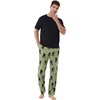 image:imageWiWi Mens Short Sleeve Pajamas Set Sleepwear Casual Soft Sleep Sets with Pockets Loungewear Viscose from Bamboo SXXLAchimpanzees