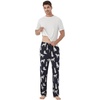 image:imageWiWi Mens Short Sleeve Pajamas Set Sleepwear Casual Soft Sleep Sets with Pockets Loungewear Viscose from Bamboo SXXLAdog