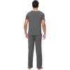 image:imageWiWi Mens Short Sleeve Pajamas Set Sleepwear Casual Soft Sleep Sets with Pockets Loungewear Viscose from Bamboo SXXLBdark Heather Grey