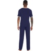 image:imageWiWi Mens Short Sleeve Pajamas Set Sleepwear Casual Soft Sleep Sets with Pockets Loungewear Viscose from Bamboo SXXLBnavy