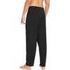 image:imageWiWi Mens Soft Knit Pajama Pants Lightweight Sleep Lounge Bottoms with Pockets Open Fly Sleepwear Sweatpants SXXLBlack