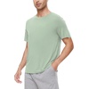 image:imageWiWi Mens TShirts Classic Soft Tee Viscose from Bamboo Loungewear Lightweight Short Sleeves Pajama Sleep Shirt SXXLAcameo Green