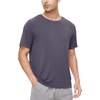 image:imageWiWi Mens TShirts Classic Soft Tee Viscose from Bamboo Loungewear Lightweight Short Sleeves Pajama Sleep Shirt SXXLAdark Grey