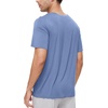 image:imageWiWi Mens TShirts Classic Soft Tee Viscose from Bamboo Loungewear Lightweight Short Sleeves Pajama Sleep Shirt SXXLAfog Blue