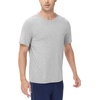 image:imageWiWi Mens TShirts Classic Soft Tee Viscose from Bamboo Loungewear Lightweight Short Sleeves Pajama Sleep Shirt SXXLAlight Heather Grey