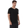 image:imageWiWi Mens TShirts Classic Soft Tee Viscose from Bamboo Loungewear Lightweight Short Sleeves Pajama Sleep Shirt SXXLBblack