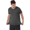 image:imageWiWi Mens TShirts Classic Soft Tee Viscose from Bamboo Loungewear Lightweight Short Sleeves Pajama Sleep Shirt SXXLBcharcoal Heather