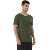 image:imageWiWi Mens TShirts Classic Soft Tee Viscose from Bamboo Loungewear Lightweight Short Sleeves Pajama Sleep Shirt SXXLBdark Fence Green