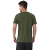 image:imageWiWi Mens TShirts Classic Soft Tee Viscose from Bamboo Loungewear Lightweight Short Sleeves Pajama Sleep Shirt SXXLBdark Fence Green