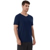 image:imageWiWi Mens TShirts Classic Soft Tee Viscose from Bamboo Loungewear Lightweight Short Sleeves Pajama Sleep Shirt SXXLBdark Navy