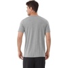 image:imageWiWi Mens TShirts Classic Soft Tee Viscose from Bamboo Loungewear Lightweight Short Sleeves Pajama Sleep Shirt SXXLBheather Grey
