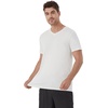 image:imageWiWi Mens TShirts Classic Soft Tee Viscose from Bamboo Loungewear Lightweight Short Sleeves Pajama Sleep Shirt SXXLBraw White