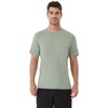 image:imageWiWi Mens TShirts Classic Soft Tee Viscose from Bamboo Loungewear Lightweight Short Sleeves Pajama Sleep Shirt SXXLCcameo Green
