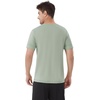 image:imageWiWi Mens TShirts Classic Soft Tee Viscose from Bamboo Loungewear Lightweight Short Sleeves Pajama Sleep Shirt SXXLCcameo Green