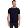 image:imageWiWi Mens TShirts Classic Soft Tee Viscose from Bamboo Loungewear Lightweight Short Sleeves Pajama Sleep Shirt SXXLCdark Navy