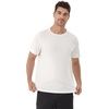 image:imageWiWi Mens TShirts Classic Soft Tee Viscose from Bamboo Loungewear Lightweight Short Sleeves Pajama Sleep Shirt SXXLCraw White