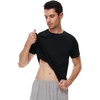 image:imageWiWi Mens TShirts Classic Soft Tee Viscose from Bamboo Loungewear Lightweight Short Sleeves Pajama Sleep Shirt SXXLDblack