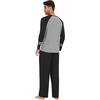image:imageWiWi Mens Viscose from Bamboo Pajama Sets Long Sleeve Top and Pants Sleepwear Comfy Lightweight Loungewear Set SXXLAblack