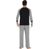 image:imageWiWi Mens Viscose from Bamboo Pajama Sets Long Sleeve Top and Pants Sleepwear Comfy Lightweight Loungewear Set SXXLAheather Grey