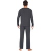 image:imageWiWi Mens Viscose from Bamboo Pajama Sets Long Sleeve Top and Pants Sleepwear Comfy Lightweight Loungewear Set SXXLBcharcoal