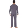 image:imageWiWi Mens Viscose from Bamboo Pajama Sets Long Sleeve Top and Pants Sleepwear Comfy Lightweight Loungewear Set SXXLBdark Grey