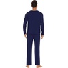 image:imageWiWi Mens Viscose from Bamboo Pajama Sets Long Sleeve Top and Pants Sleepwear Comfy Lightweight Loungewear Set SXXLCnavy